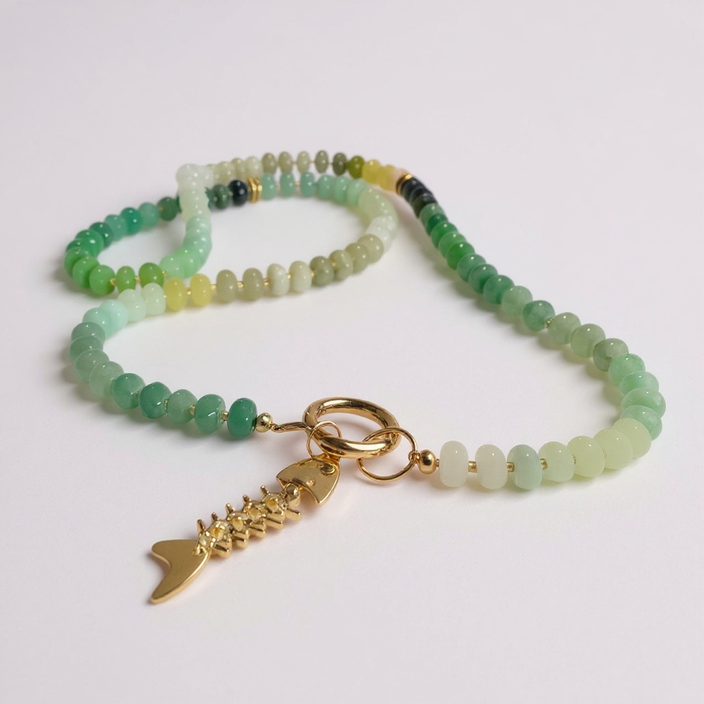 Gemstone Beaded Love Birds in Scaled