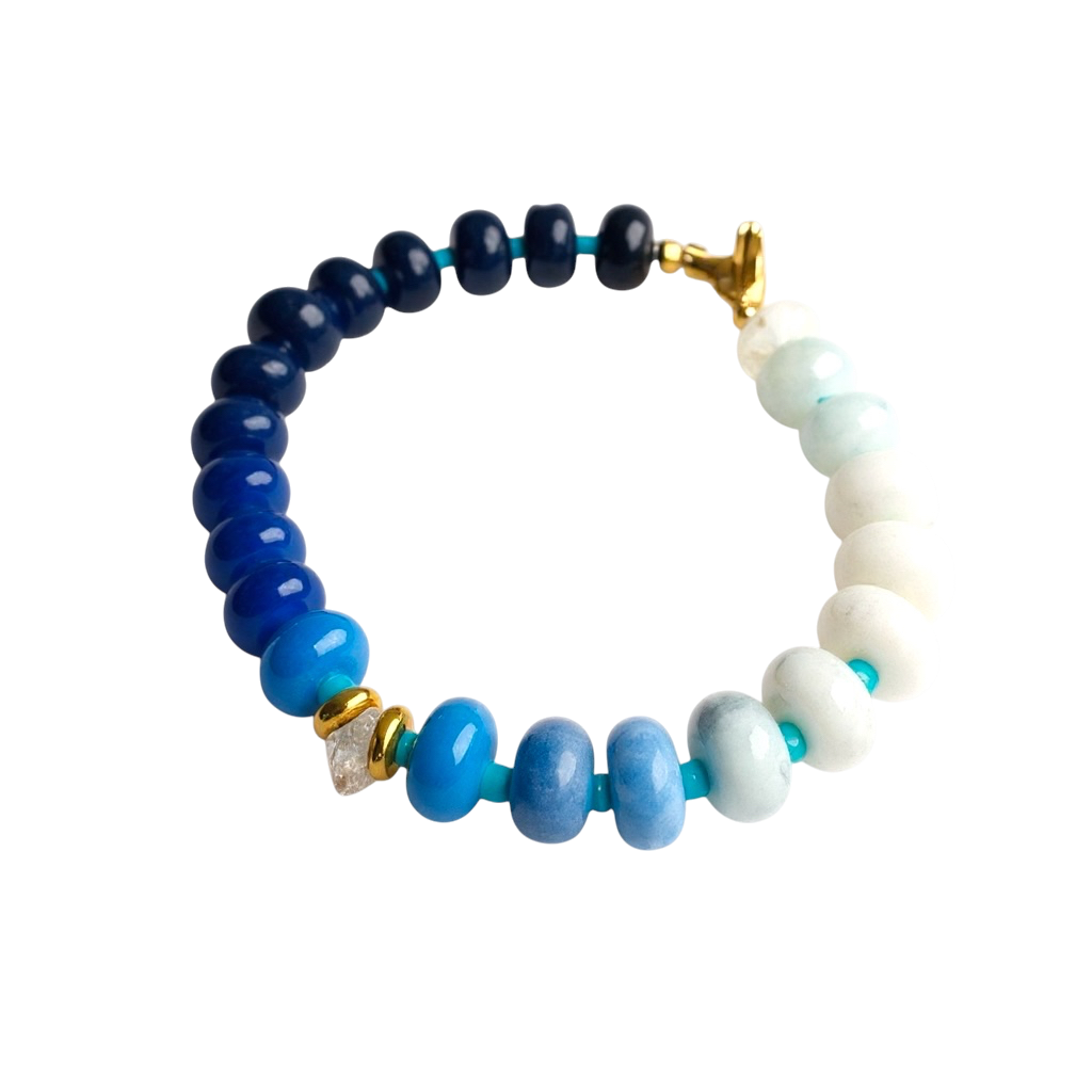 Gemstone Beaded Bracelet in Wildcats