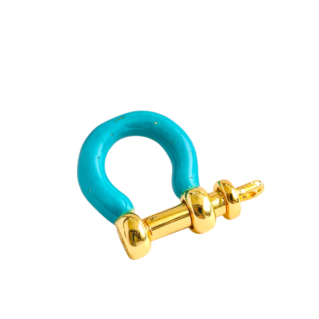 Mini Enamel Bow Shackle Clasps