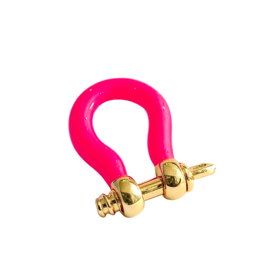 Mini Enamel Bow Shackle Clasps