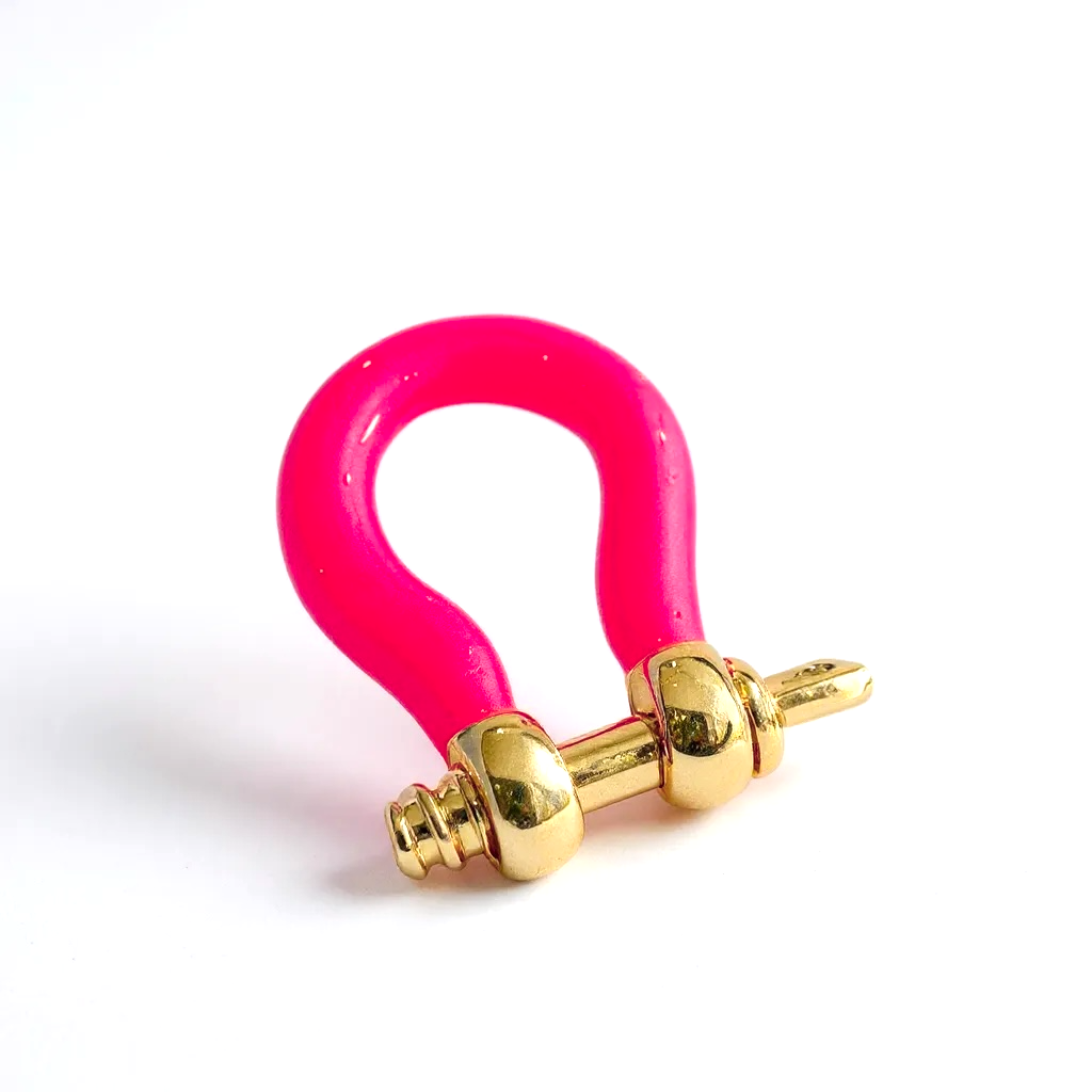 Mini Enamel Bow Shackle Clasps