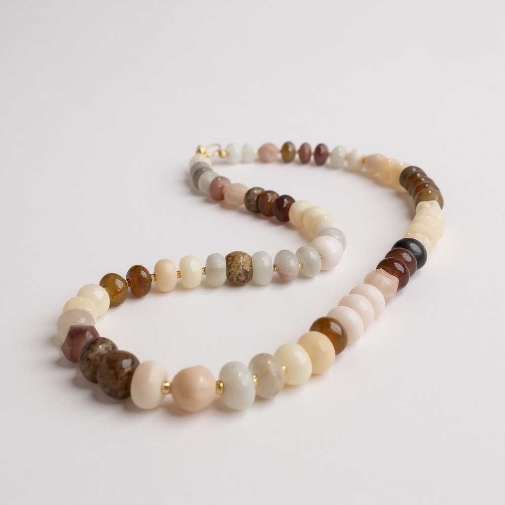 Gemstone Beaded Love Birds in Granola