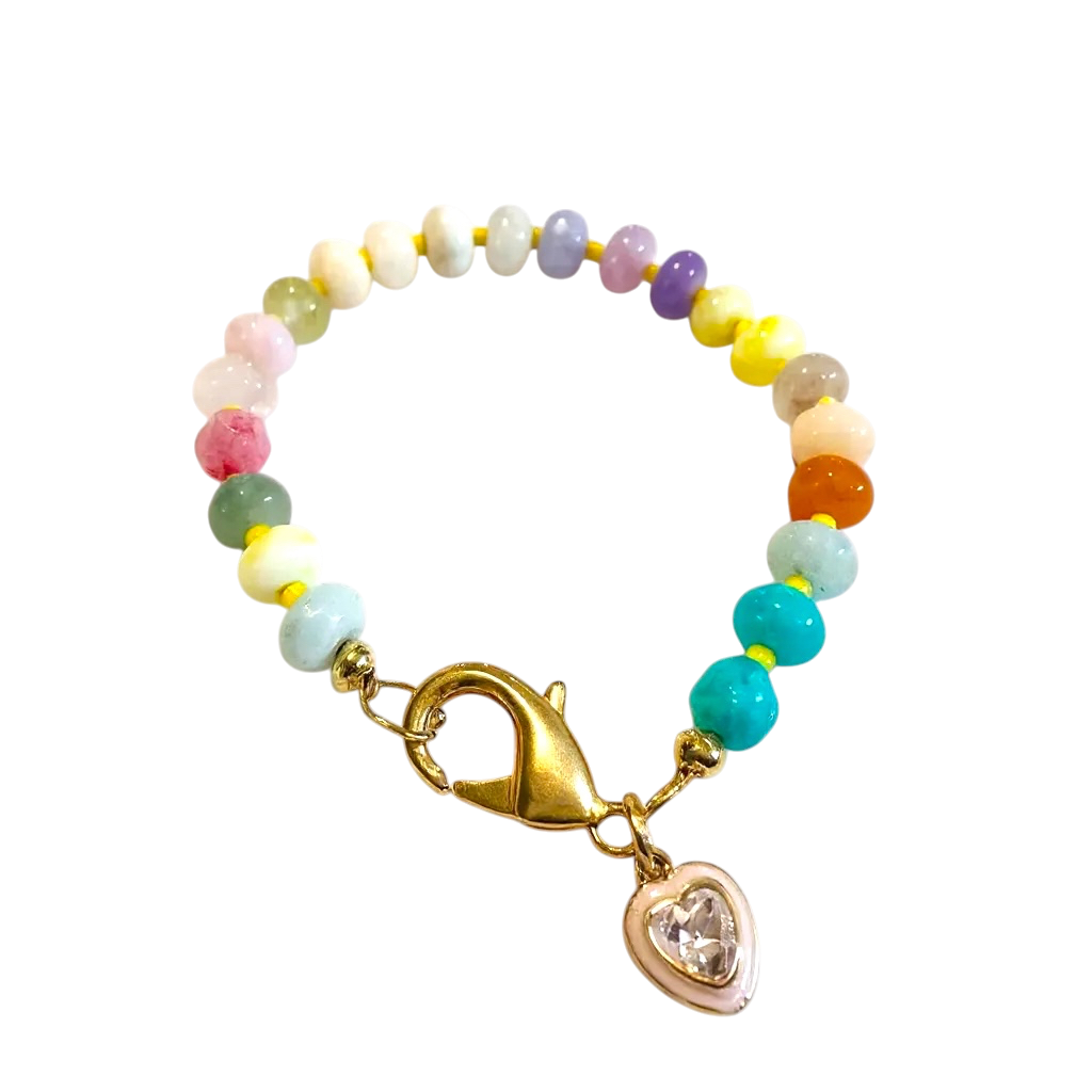 Gemstone Beaded Bracelet in April