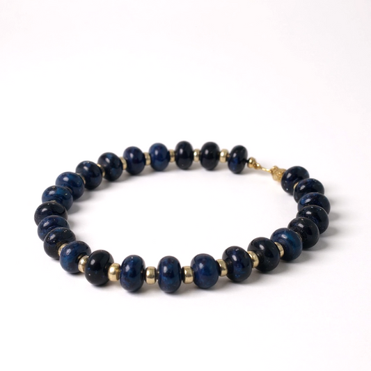 Gemstone Beaded Bracelet in Bruisin'
