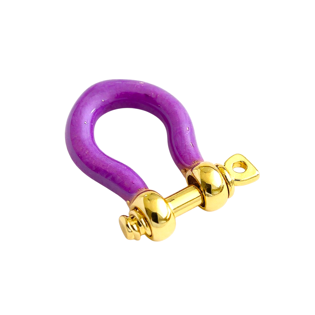 Mini Enamel Bow Shackle Clasps