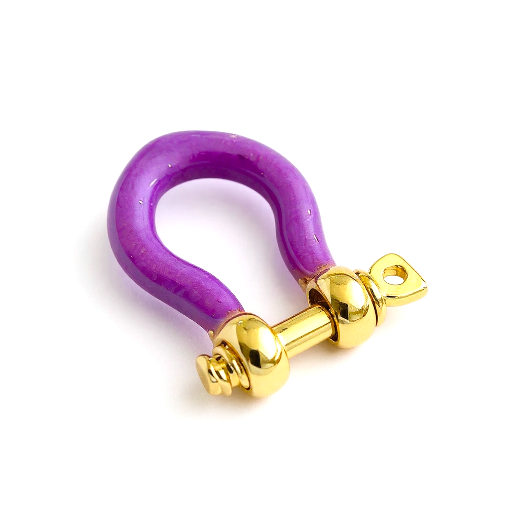 Mini Enamel Bow Shackle Clasps