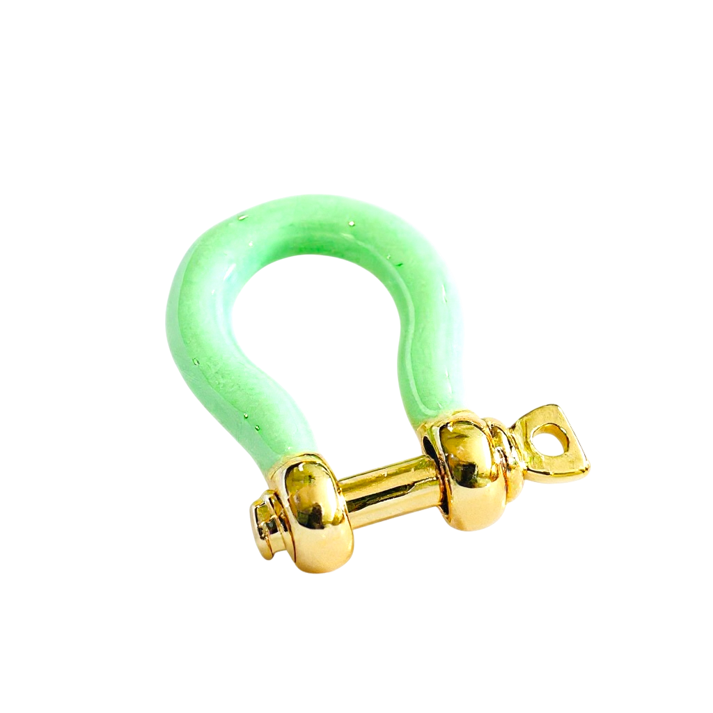 Mini Enamel Bow Shackle Clasps