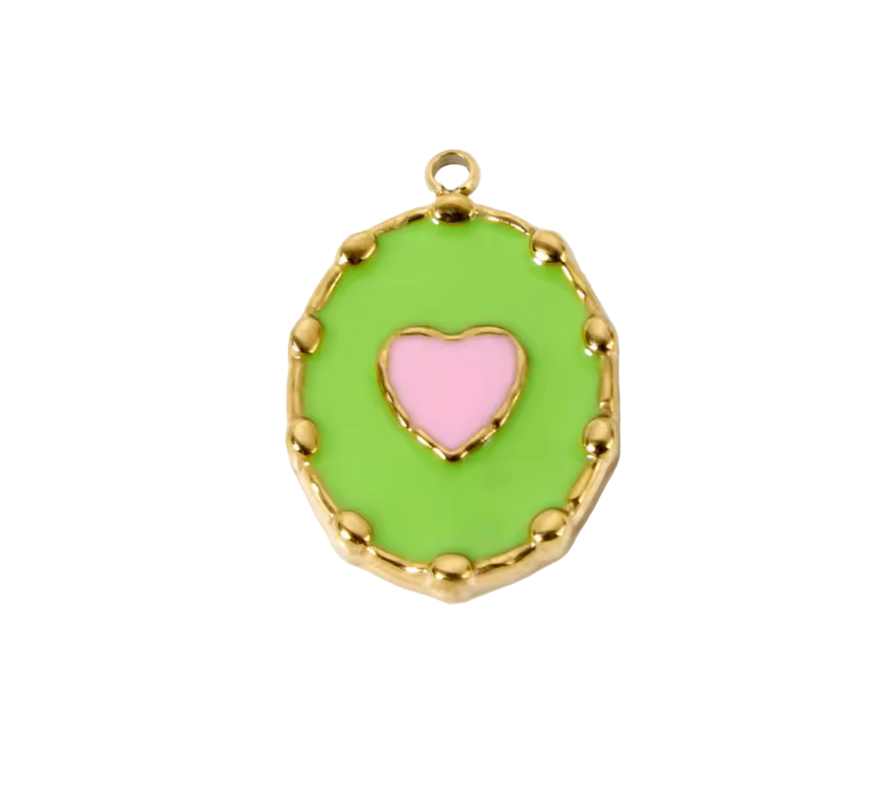 Heart in Oval Charm