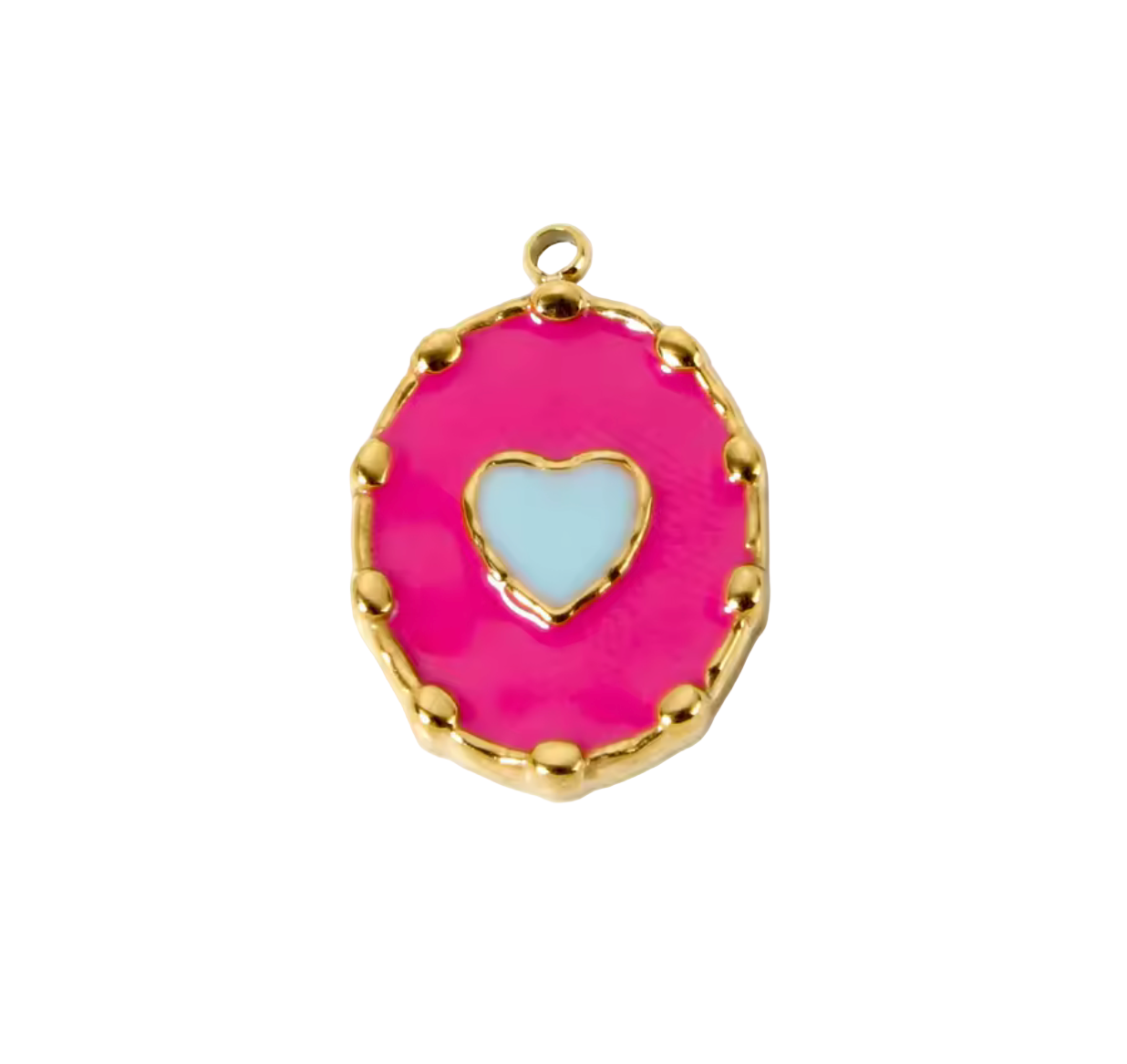 Heart in Oval Charm