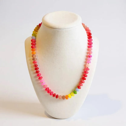 Gemstone Beaded Necklace in Dawn