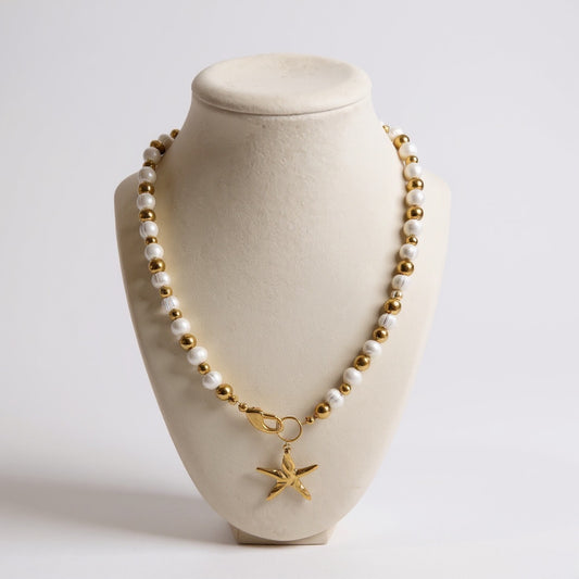 The Pearl Love Birds with Starfish Charm